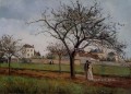 La casa de Pere Gallien en Pontoise 1866 Camille Pissarro